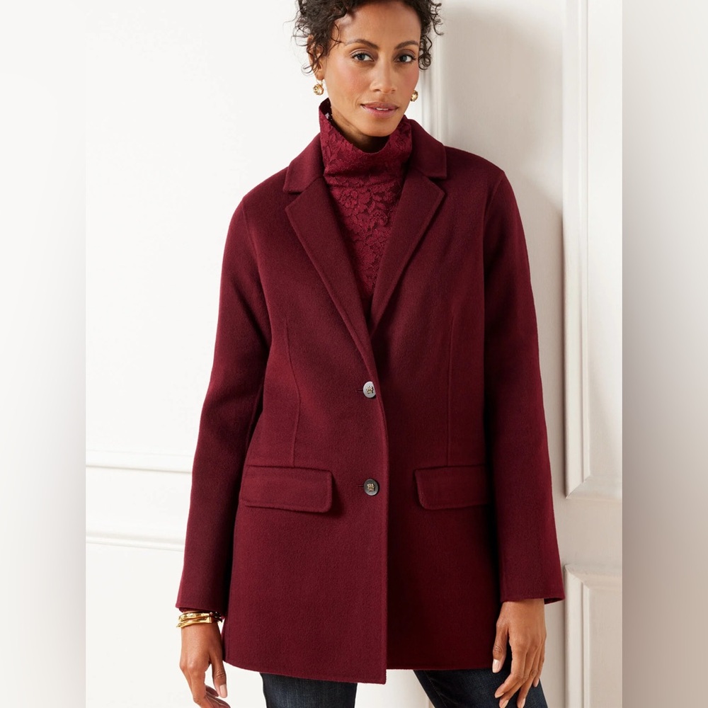 DOUBLE FACE WOOL BLEND BLAZER